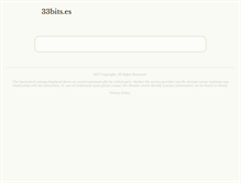 Tablet Screenshot of 33bits.es